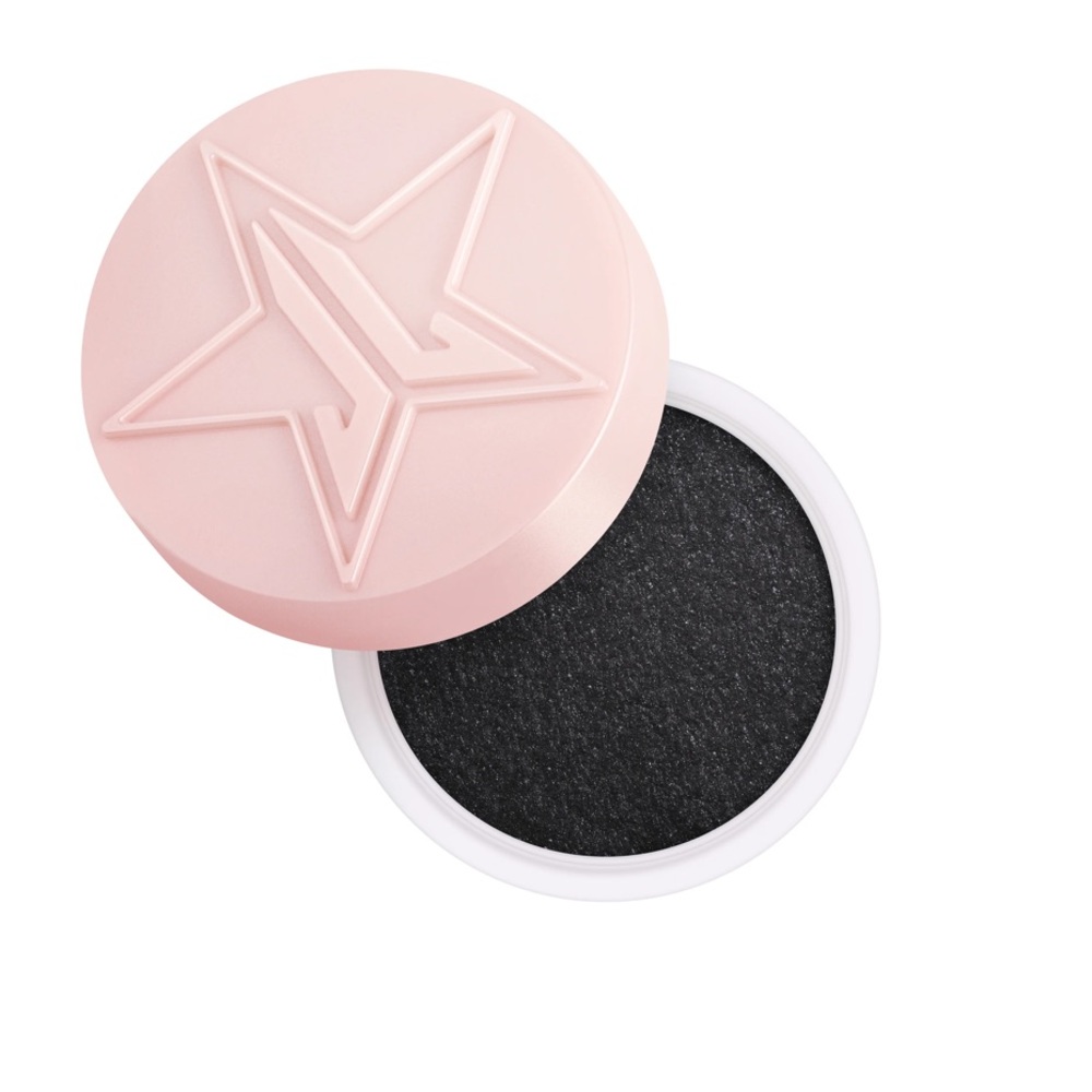 NEW Jeffree Star Eye Gloss Powder Eyeshadow Black Onyx Black with white & Silver